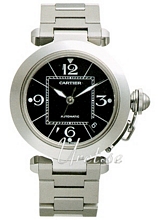 Cartier Pasha Black Dial Bracelet Unisex