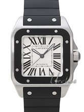 Cartier Santos 100 Steel Silver Dial