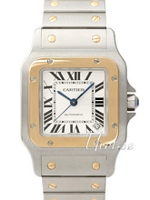 Cartier Santos de Cartier Silver Guilloche Two Toned Bracelet XL Cartier Santos de Cartier Silver Guilloche Two Toned Bracelet XL