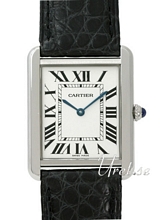 Cartier Tank Solo Silver Dial Leather Cartier Tank Solo Silver Dial Leather