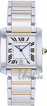 Cartier Tank Francaise Steel/Yellow Gold Silver Dial