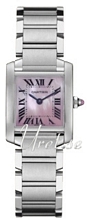 Cartier Tank Francaise Pink MOP Dial Bracelet Ladies