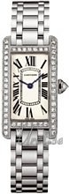 Cartier Tank Americaine Jewelry White Gold Silver Dial