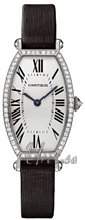 Cartier Tonneau White Gold Silver Dial