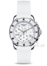 Certina DS First Lady Ceramic Chrono Vit/Gummi Ø35 mm Certina DS First Lady Ceramic Chrono Vit/Gummi Ø35 mm