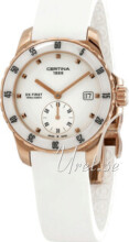 Certina DS First Lady Vit/Gummi Ø35 mm Certina DS First Lady Vit/Gummi Ø35 mm