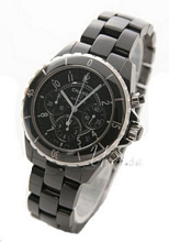 Chanel J12 Chronograph Ceramic Black Dial