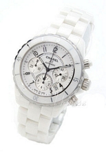 Chanel J12 Chronograph Ceramic White Dial
