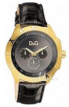 Dolce & Gabbana D&G Chamonix Black Dial Leather Strap Dolce & Gabbana D&G Chamonix Black Dial Leather Strap