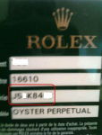 Rolex modellreferens