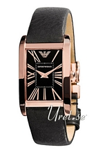 Emporio Armani Super Slim Svart/L�der 30x25 mm