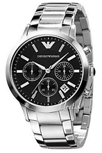 Emporio Armani Ladies Svart/St�l �39 mm