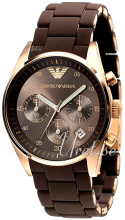 Emporio Armani Ladies Brun/St�l �38 mm