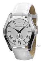Emporio Armani Classic Silver Dial Leather Emporio Armani Classic Silver Dial Leather
