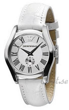 Emporio Armani Classic Silver Dial Leather Emporio Armani Classic Silver Dial Leather