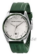 Emporio Armani Sport Silver Dial Green Rubber Emporio Armani Sport Silver Dial Green Rubber