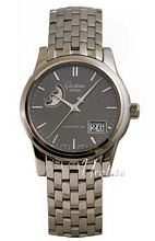 Glash�tte Original Senator Panorama Date Moon Phase Grey Dial Br