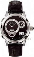 Glash�tte Original PanoMaticVenue Platinum Black/Silver Dial