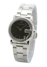 Gucci 100G Round Black Dial Ladies