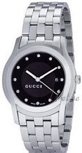Gucci G Chrono Steel Black Dial