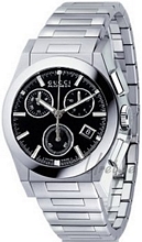 Gucci Pantheon Medium Chronograph Steel Black Dial Gucci Pantheon Medium Chronograph Steel Black Dial
