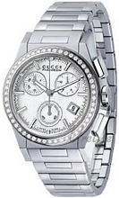 Gucci Pantheon Medium Chronograph Diamond Steel MOP, White Dial Gucci Pantheon Medium Chronograph Diamond Steel MOP, White Dial