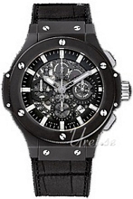 Hublot Big Bang Aero Bang Black Magic Svart/Läder Ø44.5 mm Hublot Big Bang Aero Bang Black Magic Svart/Läder Ø44.5 mm