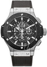 Hublot Big Bang Aero Bang Svart/Läder Ø44.5 mm Hublot Big Bang Aero Bang Svart/Läder Ø44.5 mm