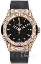Hublot Classic Fusion Diamonds Svart/Gummi �45 mm