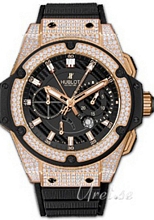 Hublot BB King Power Split-Second Power Reserve Svart/Gummi �48