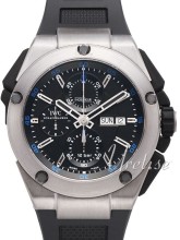 IWC Ingenieur Double Chronograph Svart/Gummi �45 mm