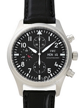 IWC Pilots Classic Black Dial Leather