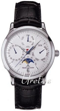 Jaeger LeCoultre Master Control Perpetual Silver Dial Steel Leat