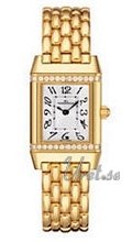 Jaeger LeCoultre Reverso Dame Joaillerie Silver Dial Yellow Go Jaeger LeCoultre Reverso Dame Joaillerie Silver Dial Yellow Go
