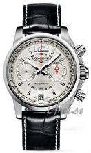 Longines Admiral Chronograph Silver Dial Croco Strap