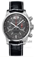 Longines Admiral Chronograph Grey Dial Croco Strap