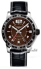 Longines Admiral GMT Brown Dial Croco Strap