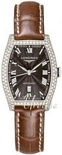 Longines Evidenza Black Dial Leather Automatic