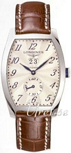 Longines Evidenza Silver Dial Leather Midsize
