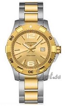 Longines HydroConquest Gold Dial Two Tone Bracelet