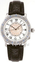 Longines Lindbergh Silver Dial Black Leather