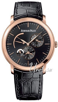 Audemars Piguet Jules Audemars Black Dial Croco Strap