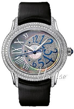 Audemars Piguet Millenary MOP, Black Dial Satin Strap