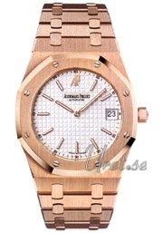 Audemars Piguet Royal Oak Rose Gold White Dial