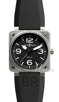 Bell & Ross Instrument BR-01-92 Steel Black Dial
