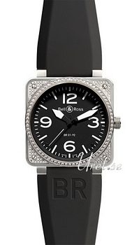 Bell & Ross Instrument BR-01-92 Steel Black Dial Diamond