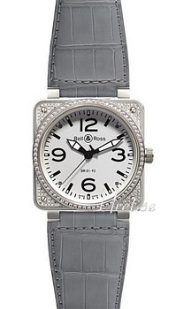 Bell & Ross Instrument BR-01-92 Steel White Dial Diamond