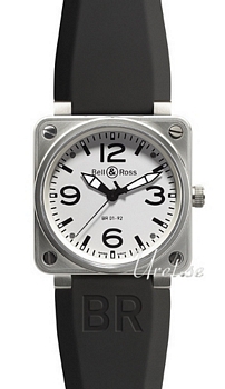 Bell & Ross Instrument BR-01-92 Steel White Dial