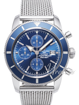 Breitling Superocean Heritage 46 Chronograph Blue Dial Bracelet