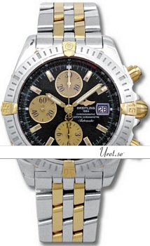 Breitling Chronomat Black Dial Two Tone Bracelet